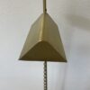 Vintage 1970er Stehlampe ELCOM in Gold mit verstellbarem Spot