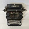 Vintage Schreibmaschine STOEWER RECORD aus Metall, schwarz