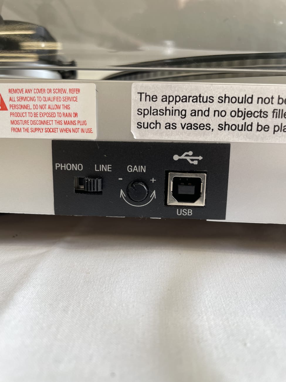 Roadstar DJ Plattenspieler TTL-8743UDJ/S mit USB und Pitch-Regler