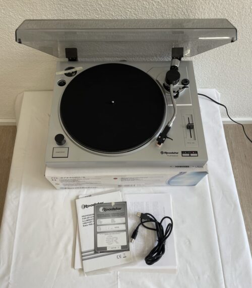 Roadstar DJ Plattenspieler TTL-8743UDJ/S mit USB und Pitch-Regler