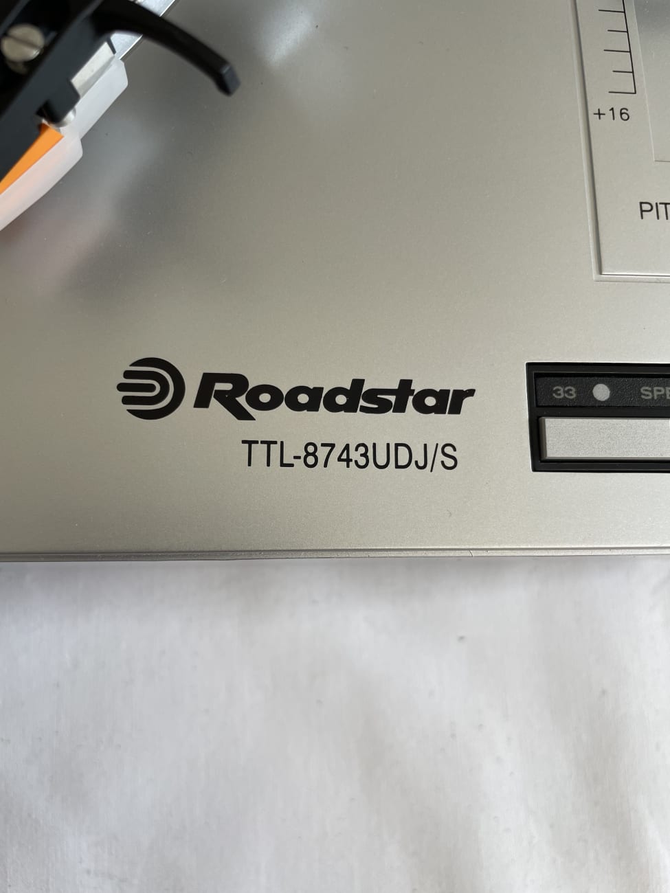 Roadstar DJ Plattenspieler TTL-8743UDJ/S mit USB und Pitch-Regler