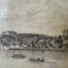Historische Stadtansicht Luzern 19. Jh. als Kupferstich Perignon
