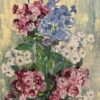 Vintage Ölgemälde Blumenstillleben E.H. Hubacher
