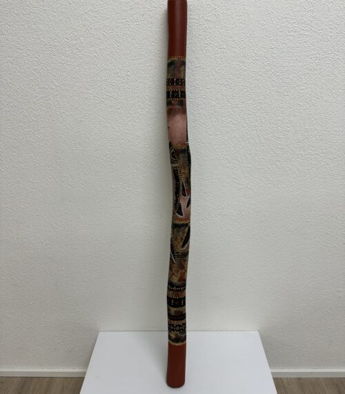 Vintage Didgeridoo Holz handbemalt Aborigine Stil