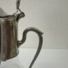 Vintage Glas Karaffe mit Zinnbeschlag und Traubenmotiv