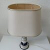 Vintage Tischlampe Keramik mit floralem Dekor aus Italien
