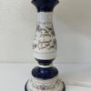 Vintage Tischlampe Keramik mit floralem Dekor aus Italien