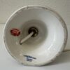 Vintage Tischlampe Keramik mit floralem Dekor aus Italien