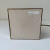 Vintage Tischlampe mit dunkelrotem Fuss und beigem Schirm