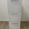 Weisser Aktenschrank mit 3 Schubladen kompakt