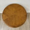 Vintage runder Beistelltisch aus Holz mit Flechtmuster
