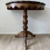 Vintage Halbmond Konsolentisch mit gewellter Tischplatte aus Holz