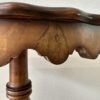 Vintage Halbmond Konsolentisch mit gewellter Tischplatte aus Holz