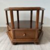Vintage Eckschrank in hexagonaler Form mit Schublade