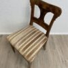 Vintage Esszimmerstuhl mit gemusterter Polsterung aus Holz