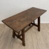 Vintage Holztisch rustikal mit schmaler rechteckiger Platte
