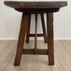 Vintage Holztisch rustikal mit schmaler rechteckiger Platte