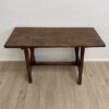 Vintage Holztisch rustikal mit schmaler rechteckiger Platte