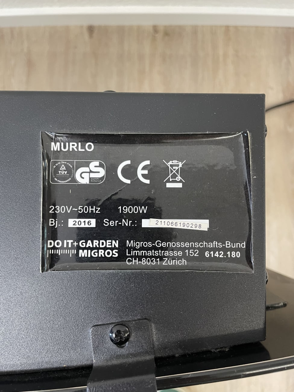 Elektroheizung mit Kaminoptik Murlo schwarz