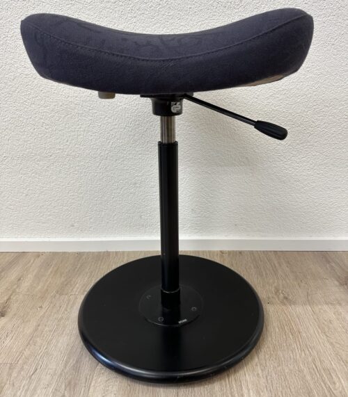 STOKKE Drehhocker schwarz höhenverstellbar mit Rundfuss