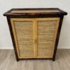 Vintage Konsolenschrank mit Bambusfront im Tropenstil