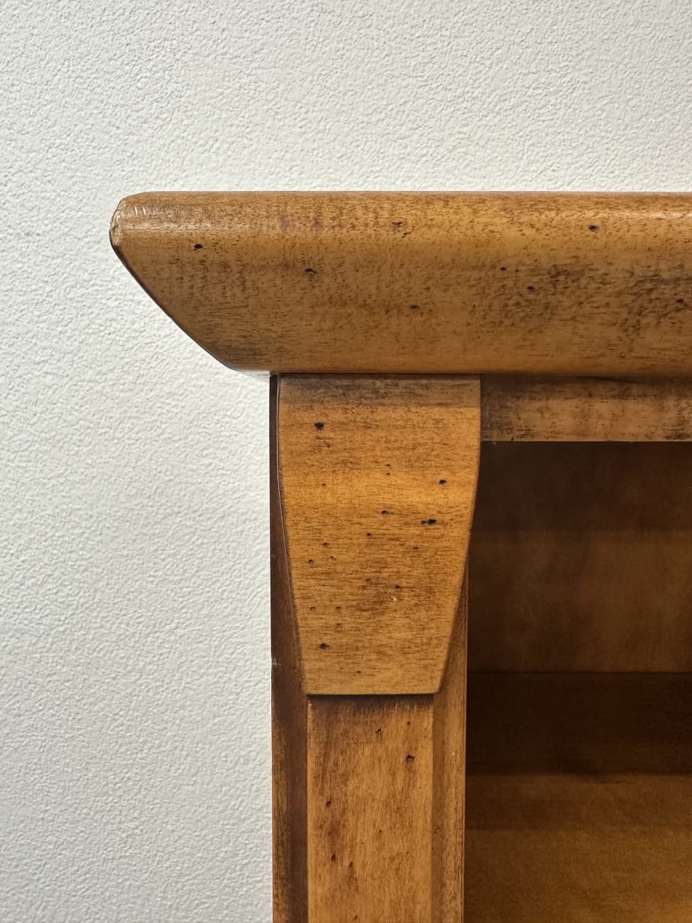 Vintage Holzvitrine mit Schubladen und Glastür