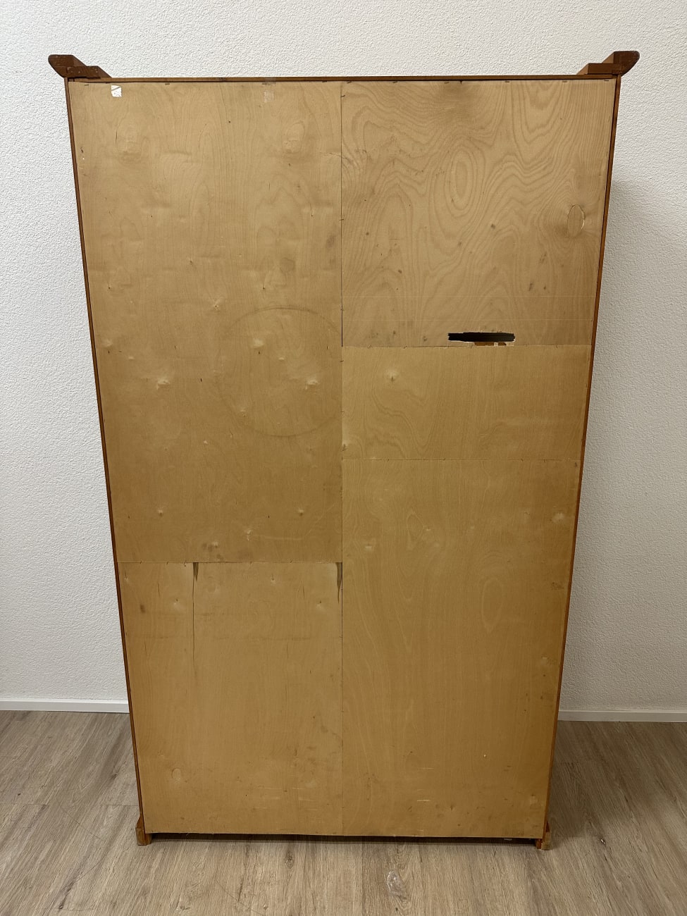 Vintage Holzvitrine mit Schubladen und Glastür