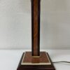 Vintage Tischlampe Robert de Schuytener mit Holzfuss