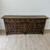 Vintage Sideboard mit Relieftüren aus Holz im Landhausstil