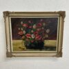Vintage Ölgemälde Blumenstillleben im goldenen Rahmen
