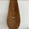 Vintage Holz Wandmaske mit geschnitztem Gesicht