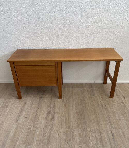 Vintage Mid Century Schreibtisch mit Rollladentür