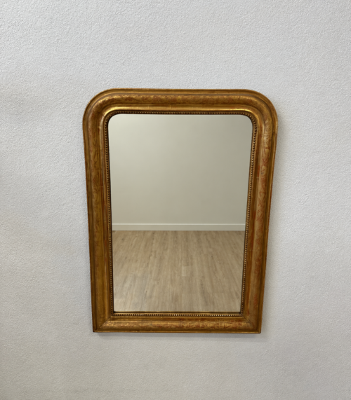 Antiker Jugendstil Wandspiegel mit vergoldetem Holzrahmen