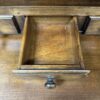 Vintage Vitrinenschrank aus Holz mit Intarsie