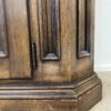 Vintage Vitrinenschrank aus Holz mit Intarsie