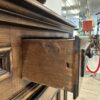 Vintage Vitrinenschrank aus Holz mit Intarsie