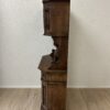 Vintage Vitrinenschrank aus Holz mit Intarsie