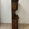 Vintage Vitrinenschrank aus Holz mit Intarsie