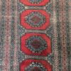 Vintage Orientteppich rot mit geometrischem Muster 90x170 cm
