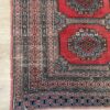 Vintage Orientteppich rot mit geometrischem Muster 90x170 cm