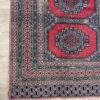 Vintage Orientteppich rot mit geometrischem Muster 90x170 cm