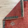 Vintage Orientteppich mit Tiermotiven in Rot und Blau
