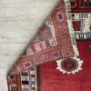 Vintage Orientteppich in Rot mit floralem Muster aus Wolle