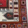 Vintage Orientteppich in Rot mit floralem Muster aus Wolle