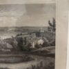 Antik Landschaftsdruck Staten Island bei New York gerahmt
