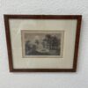 Antik Druckgrafik Albany New York im Holzrahmen
