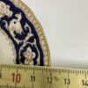 Vintage Porzellan Kaffeetasse mit Unterteller blau gold CROWN