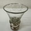 Vintage Likörgläser Set mit Rautenmuster und Metallfuss