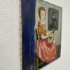 Vintage Ölgemälde Mädchen mit Laute R. Muntwyler 1917