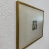 Radierung Zwilling von Zapeta im goldfarbenen Rahmen